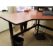 Linak Autumn Maple Power Height Adjust Sit Stand L Suite Desk